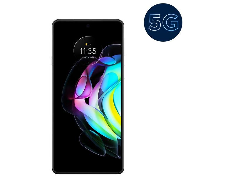 Smartphone Motorola Edge 20 128GB Branco 5G 8GB RAM Tela 6,7” Câm